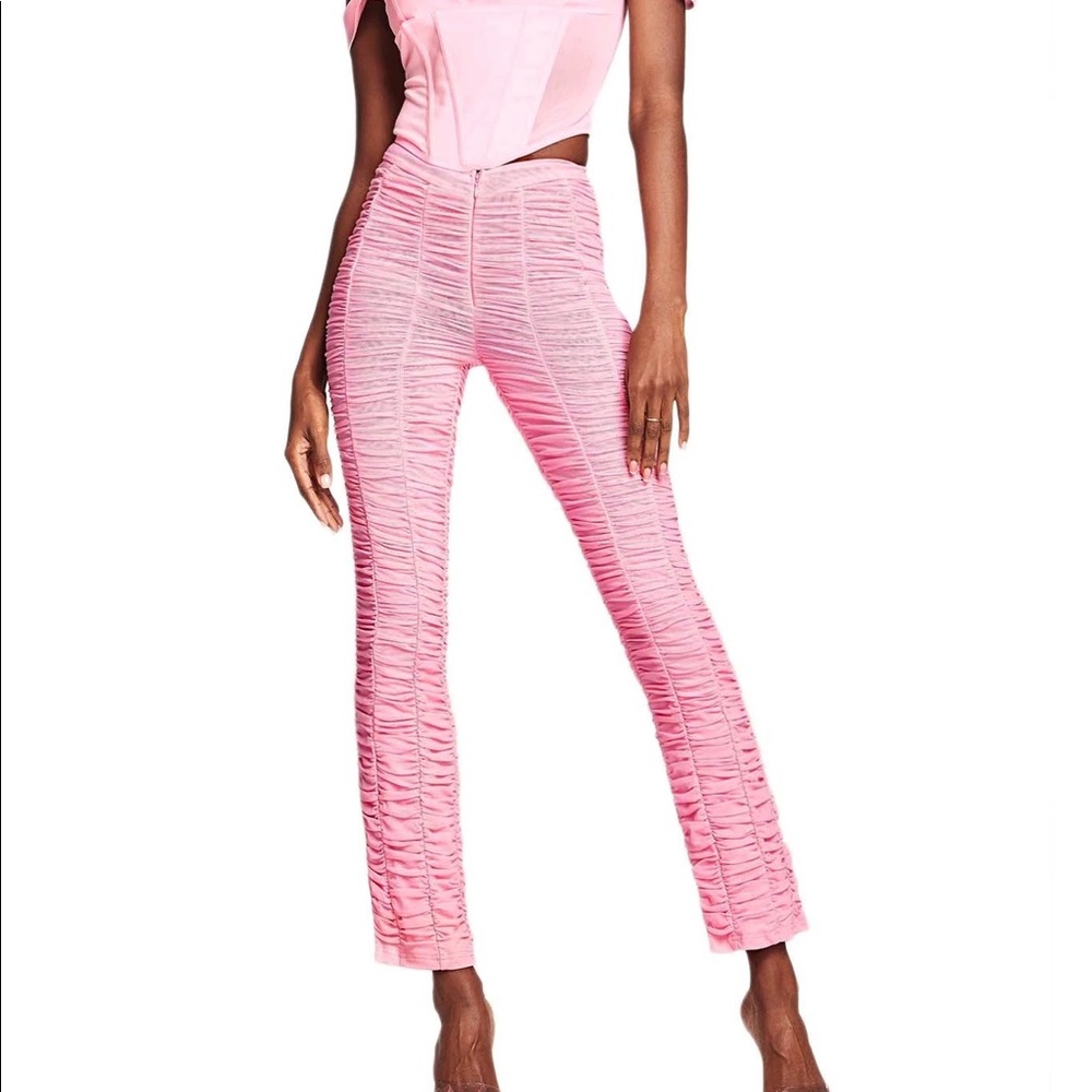 I.AM.GIA pink Ophelia pants. Size M. Pink ruffle pants/leggings